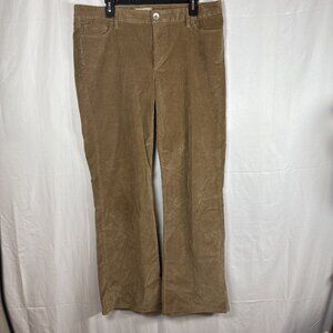 Banana Republic Light Brown Corduroy Wide Leg Jeans Size 32 Preowned